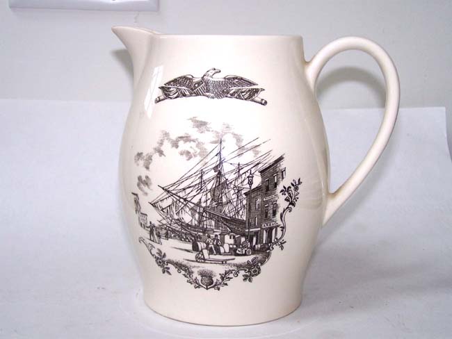 A Limited Edition Reproduction Liverpool Pitcher made by Wedgewood in 1978